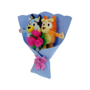 Medium Bluey & Bingo Plush Bouquet, 13&quote;, Valentine's Day by Ruz