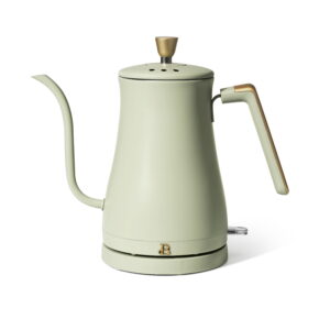 Beautiful 1-Liter Electric Gooseneck Kettle 1200 W, White Icing by Drew Barrymore