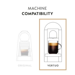 Nespresso Capsules Vertuo, Melozio, Medium Roast Coffee, 30-Count Coffee Pods