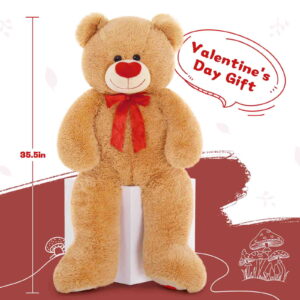 MaoGoLan 35.4&quote; Giant Teddy Bear with Big Footprints Plush Stuffed Animals