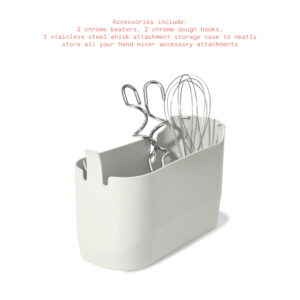Beautiful 6-Speed Electric Hand Mixer, White Icing by Drew Barrymore
